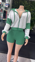 Heather Green 2 piece