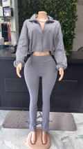 Gray Sporty 2 piece