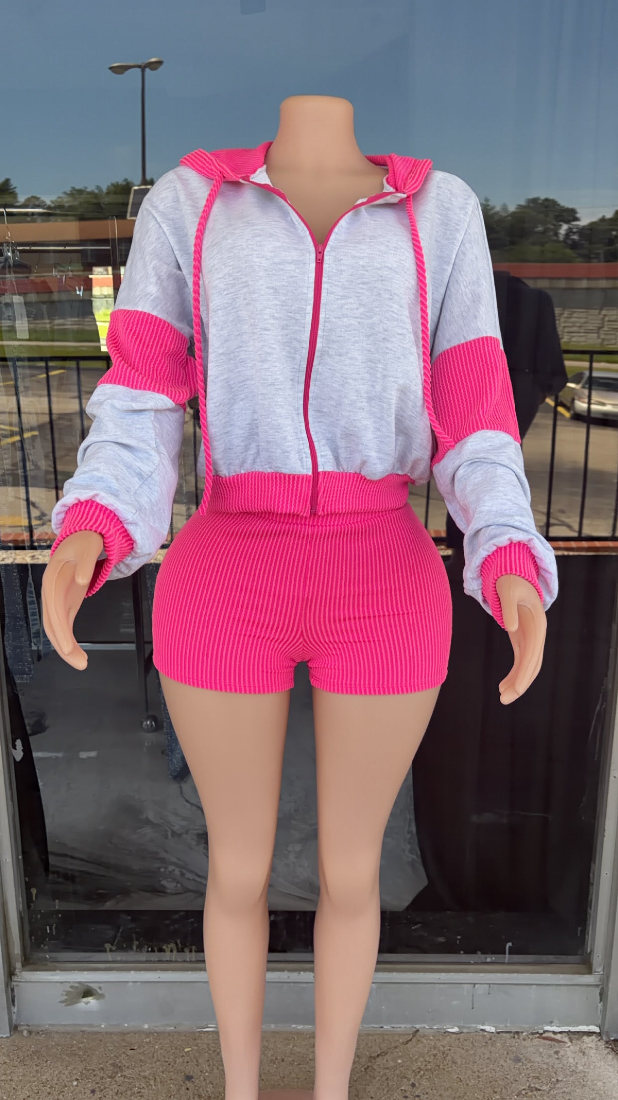Heather Pink 2 piece